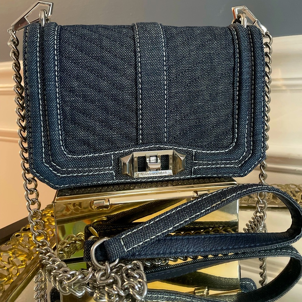 Rebecca Minkoff Denim Chevron Crossbody